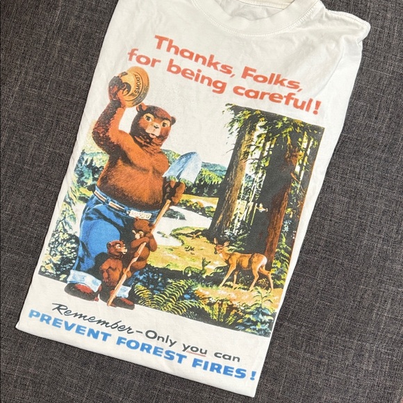 Smokey Bear Other - Smokey Bear National Parks Graphic Tee “Thanks Folks for Being Careful”